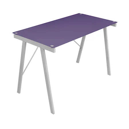 Purple Printed Blank Office Desk